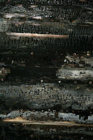 Burned Wall Section