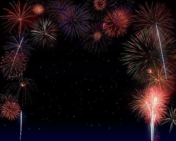 Horizontal Fireworks Frame