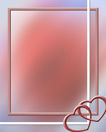 Interlocking heart frame