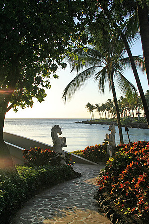 Pathway and Statue