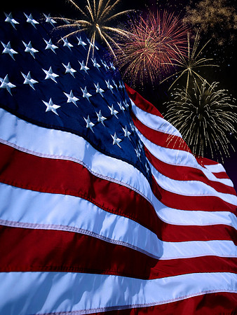 US Fireworks Flag