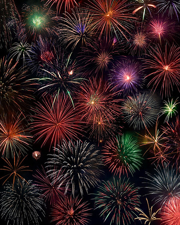 Vertical Fireworks