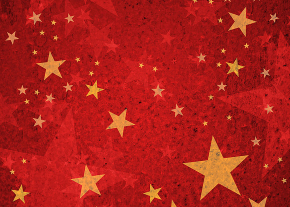 A    Gold Stars on Red H